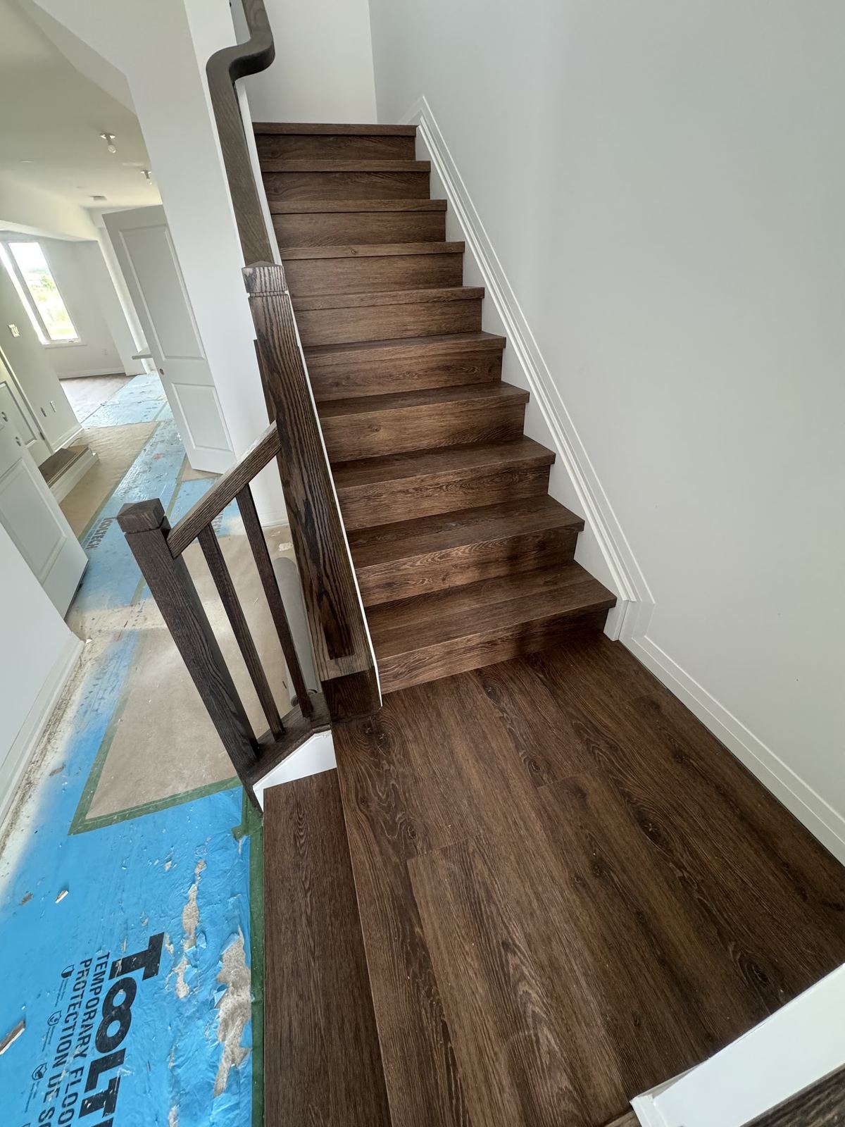 Dark LVP staircase