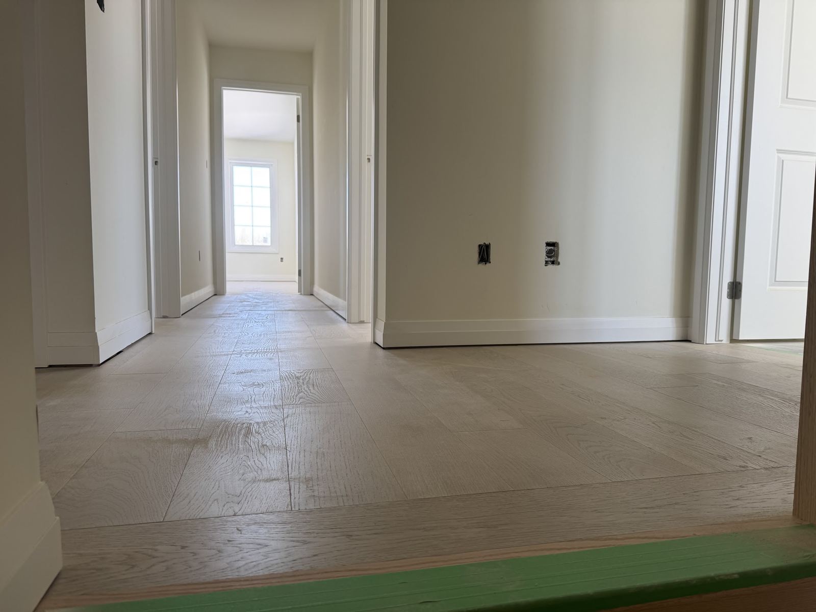 Light hardwood hallway