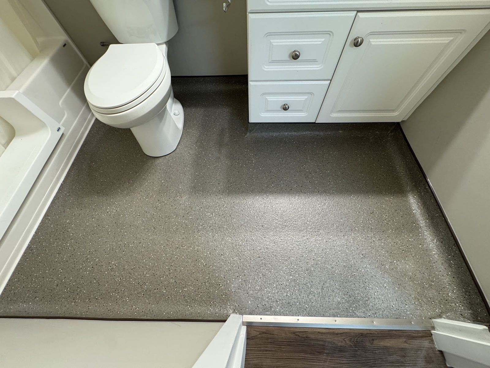 Heat-weld sheet vinyl, cap and cove
