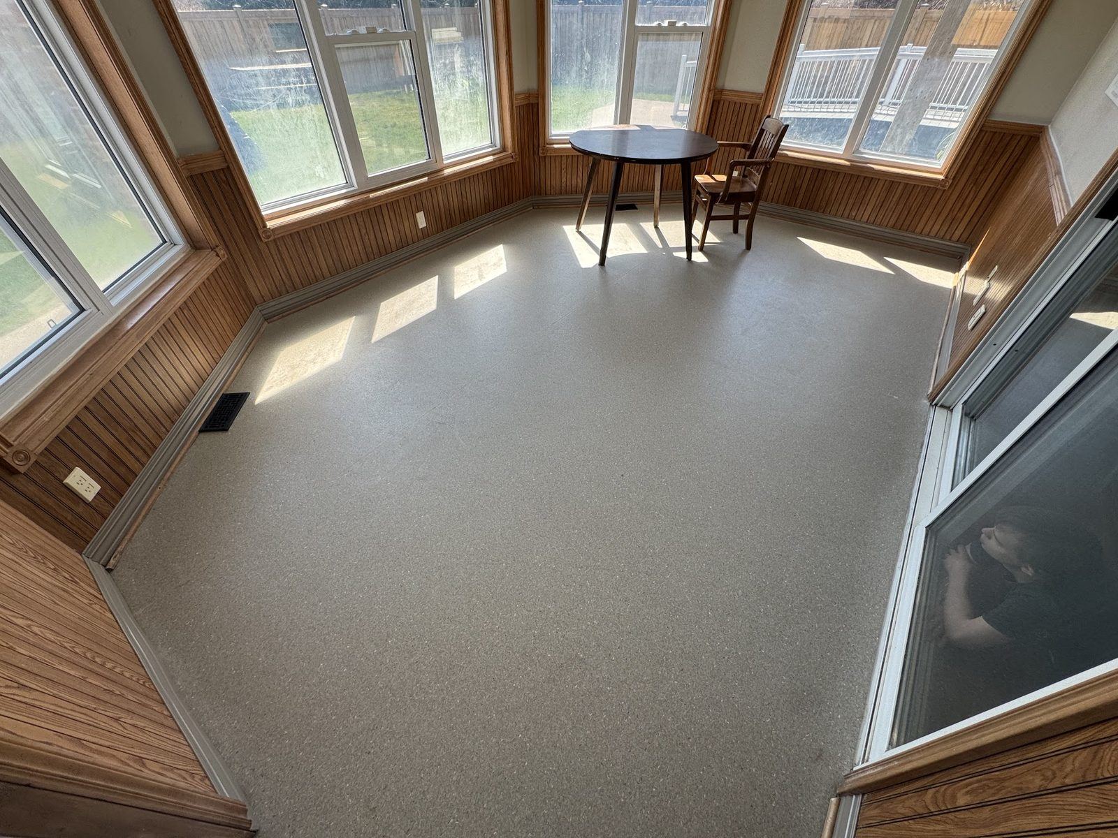 Heat-weld sheet vinyl sunroom