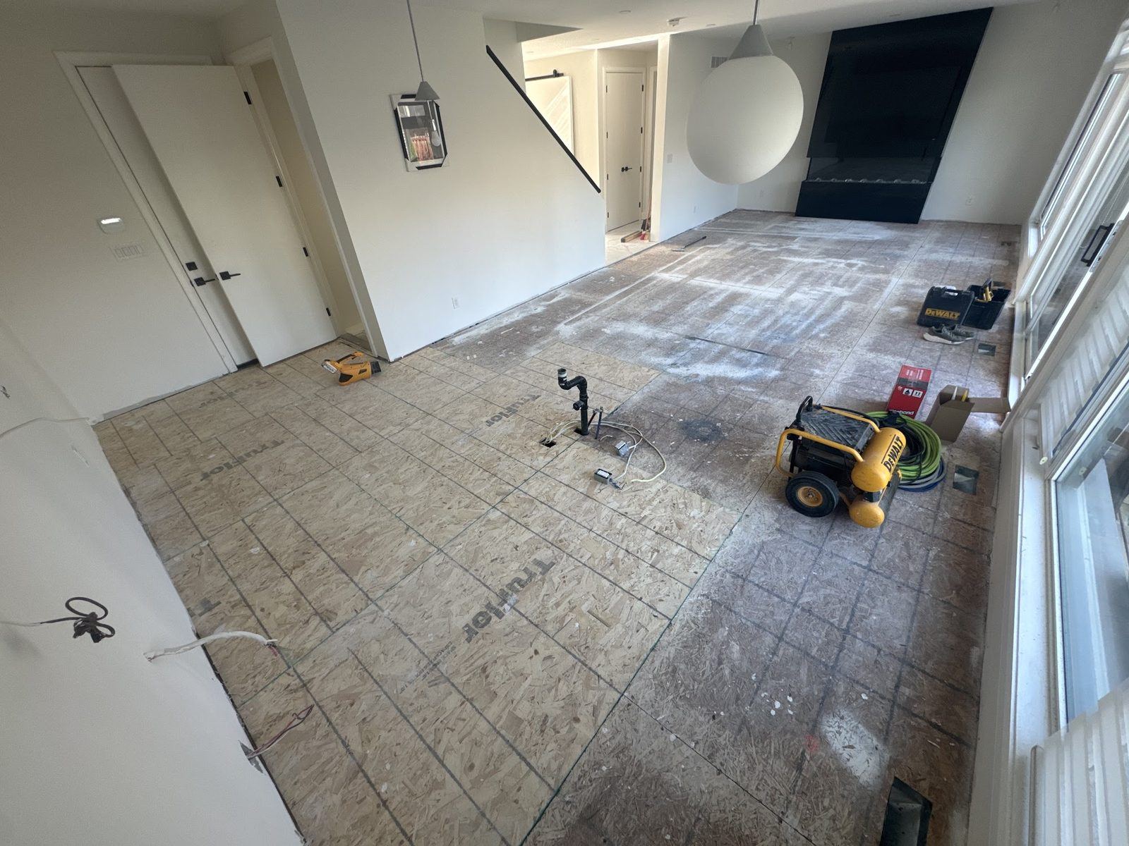 Demolition and floor prep