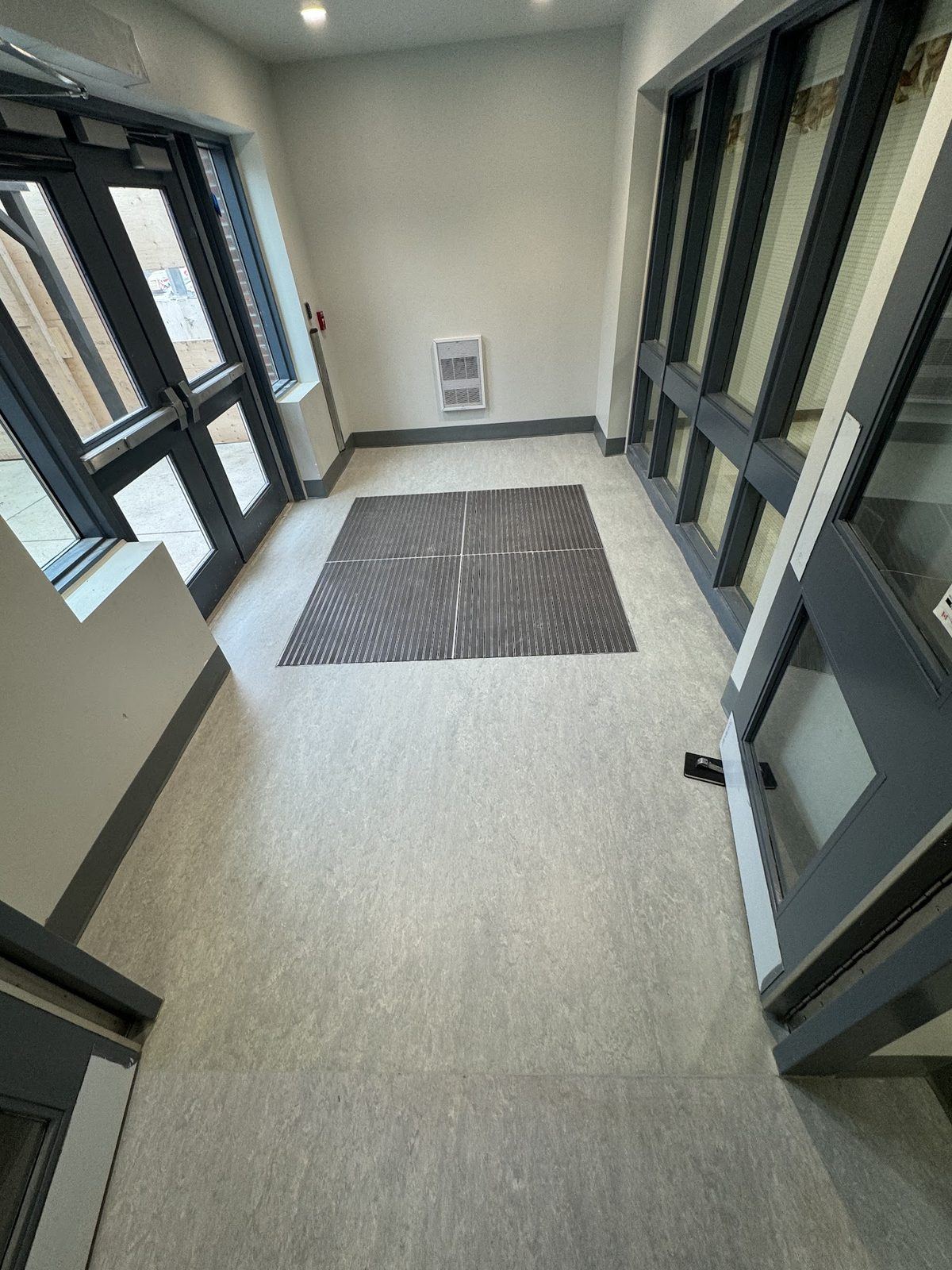 Commercial heat-weld vinyl and cove base