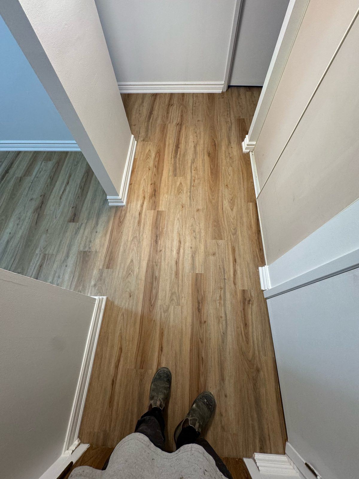 Baseboard around wall returns
